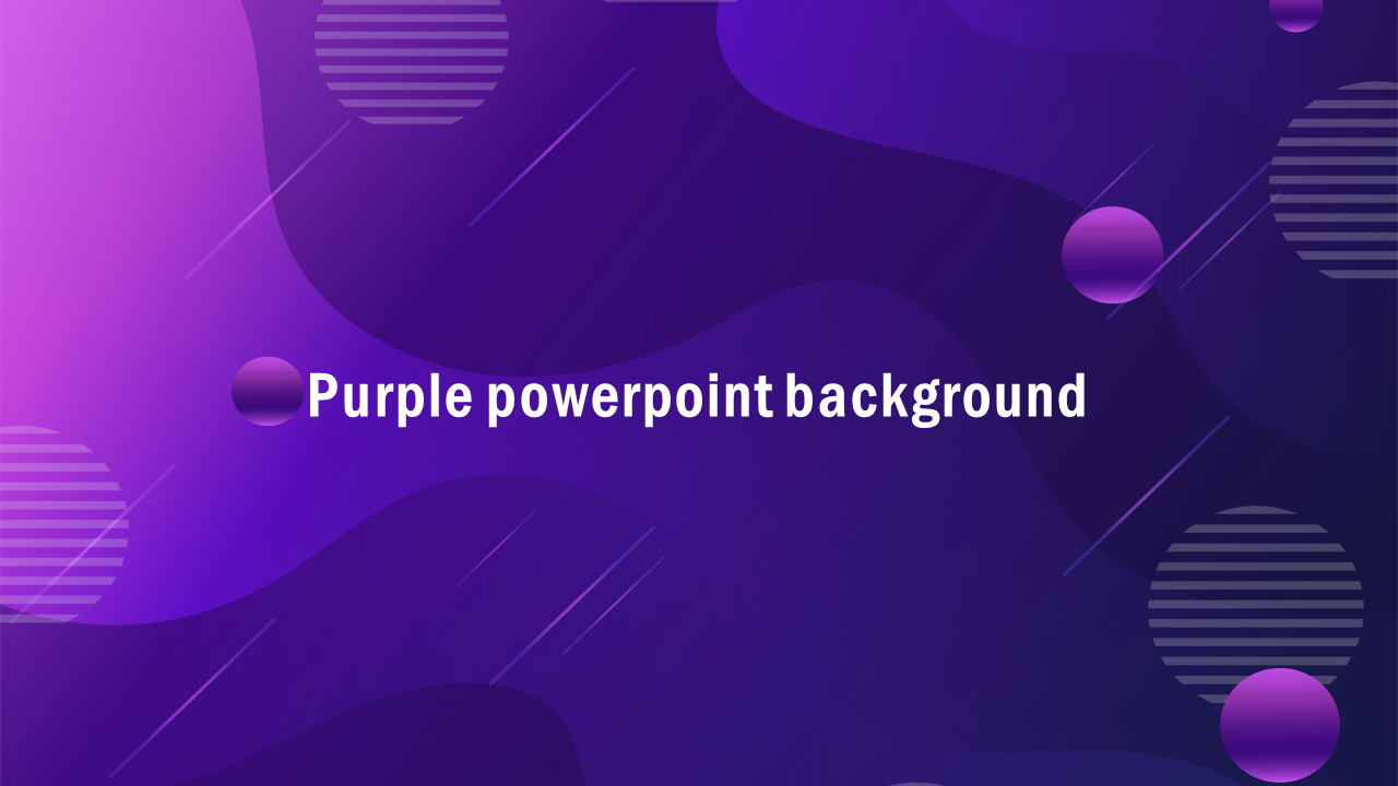 Awesome Purple PowerPoint Background Template